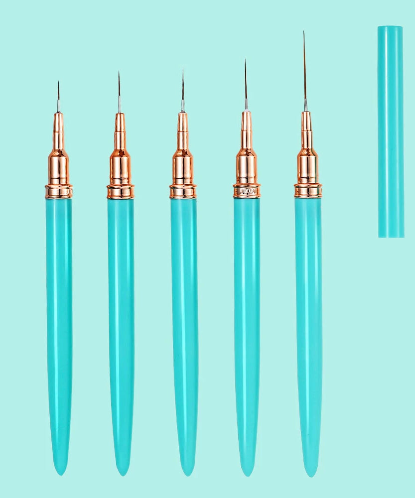 4/6/10Pcs Set Nail Art Stamp Pen DIY Floral Butterfly Nail Graffiti Nail Dotting Tools Polishing Painting Drawing Manicure Tools