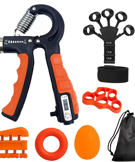 Adjustable Hand Grip 5-60kg Strengthener Hand Grip Trainer With Counter Wrist Forearm And Hand Exerciser For Muscle Building
