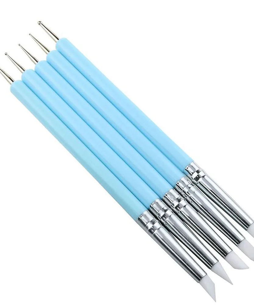 4/6/10Pcs Set Nail Art Stamp Pen DIY Floral Butterfly Nail Graffiti Nail Dotting Tools Polishing Painting Drawing Manicure Tools