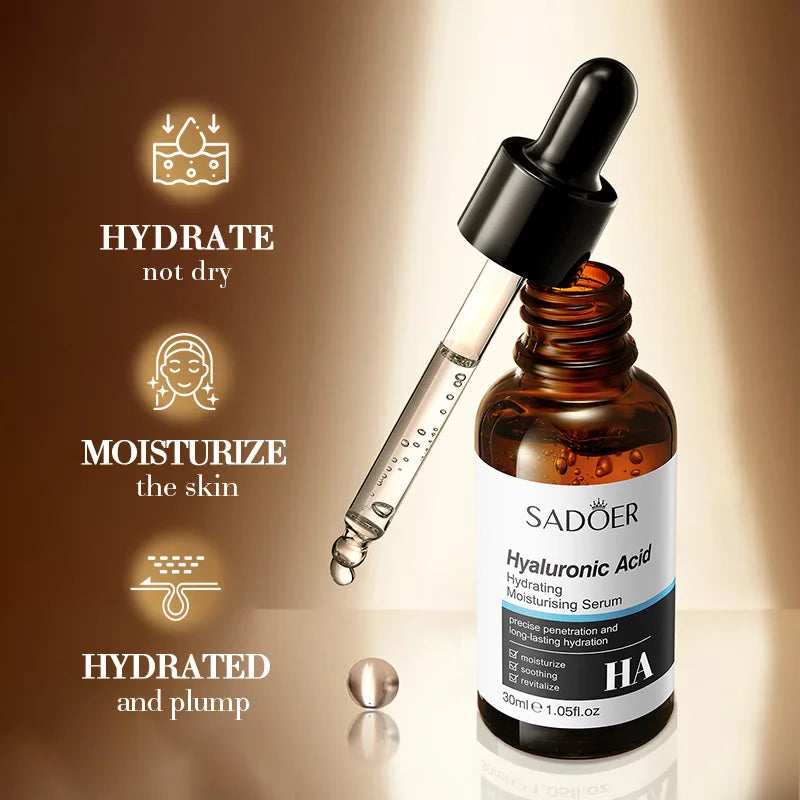 1/3pcs SADOER Salicylic Acid Centella Asiatica Hyaluronic Acid Serum for Face Moisturizing Hydrating Facial Essence 30ml