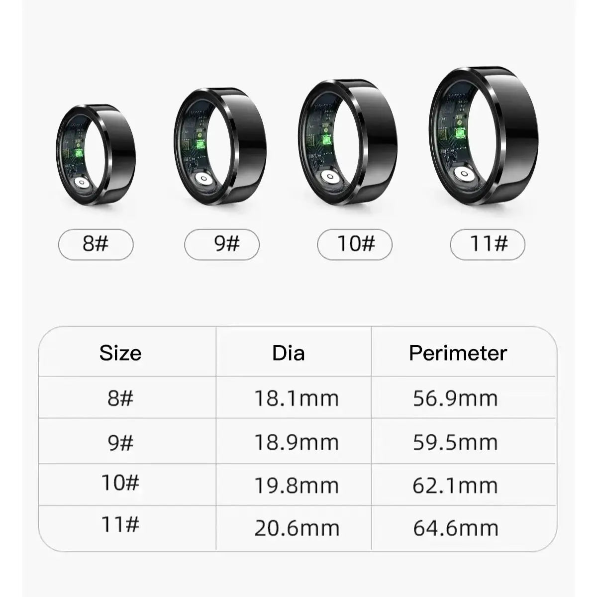 2025 Couple smart health ring,Sleep,Heart Rate,Oxygen Tracker,IP68 Waterproof,R6Pro smart ring for women and men rings for Gifts