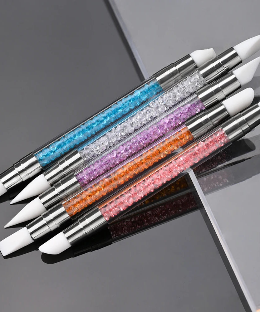 4/6/10Pcs Set Nail Art Stamp Pen DIY Floral Butterfly Nail Graffiti Nail Dotting Tools Polishing Painting Drawing Manicure Tools