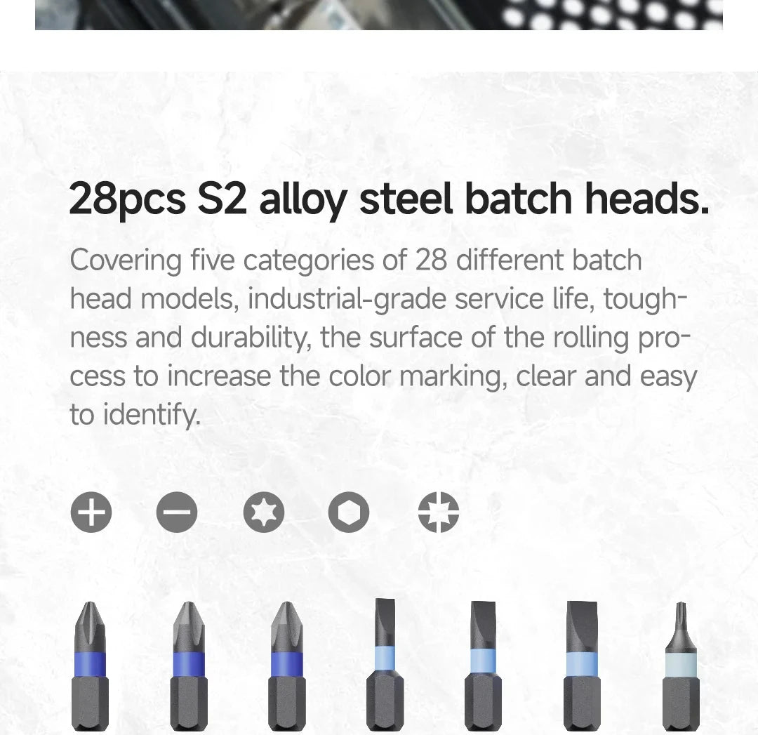 Atuman Magnetic Ratchet Screwdriver Set 40 in 1 Portable Precision Repair Tool Kit for Furniture Computer Bicycle