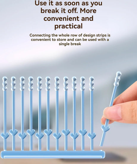 24Pcs/Box Silicone EarWax Remover Sticky Ear Picks Disposable Adhesive Earpick S/L Reusable Ear Cleaner for Kids & Adults