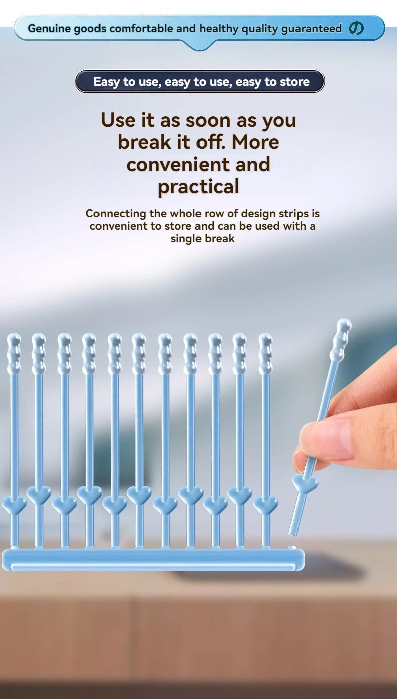 24Pcs/Box Silicone EarWax Remover Sticky Ear Picks Disposable Adhesive Earpick S/L Reusable Ear Cleaner for Kids & Adults