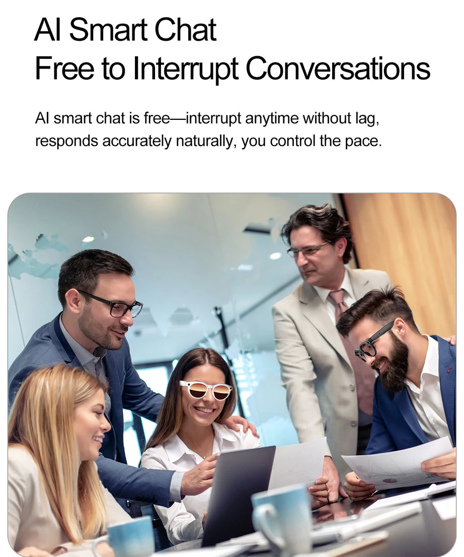 2026 New 4K HD AI Smart Glasses Men 800W Pixel Camera Bluetooth Call 4GB WIFI Transmission Voice Assistant Smart Glasses Women