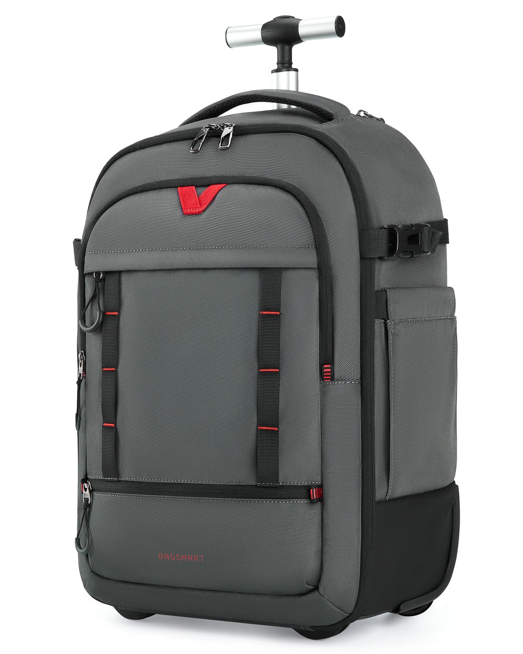 BAGSMART Rolling Camera Bag Photographer Backpack for DSLRs Professional Roller Photo Bags Photographic Rolling Travel Suitcase