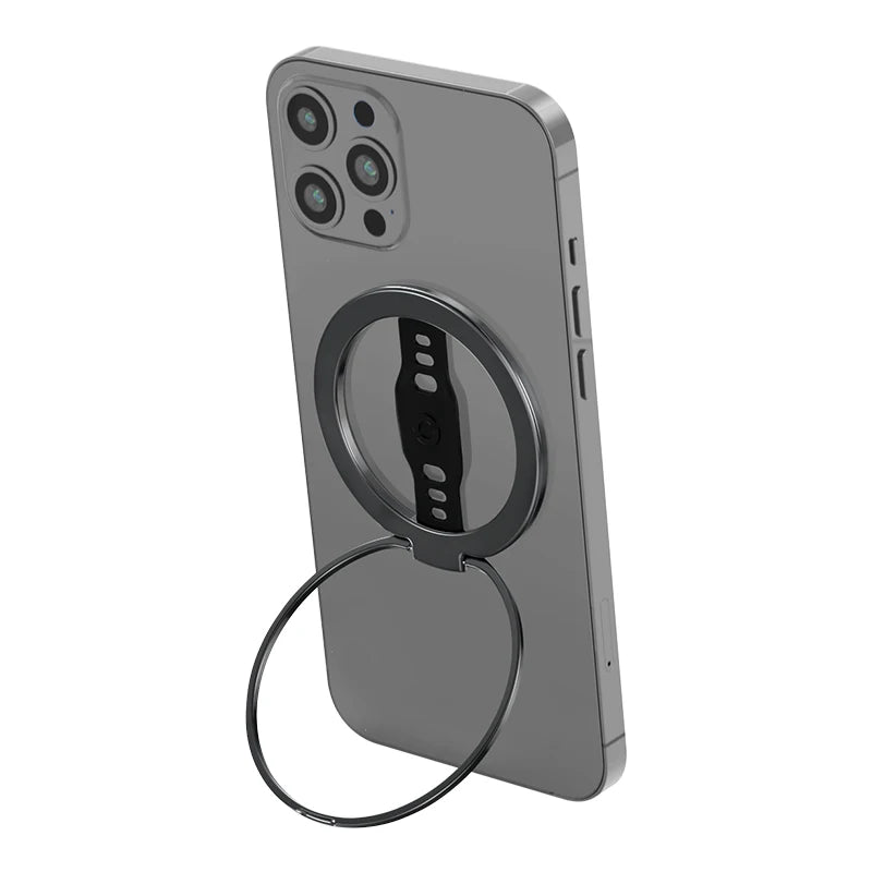 EWA Magnetic Phone Grip and Stand with Silicone Finger Strap for Magsafe Ring Holder Only for iPhone 13 12 Pro/Pro Max/Mini