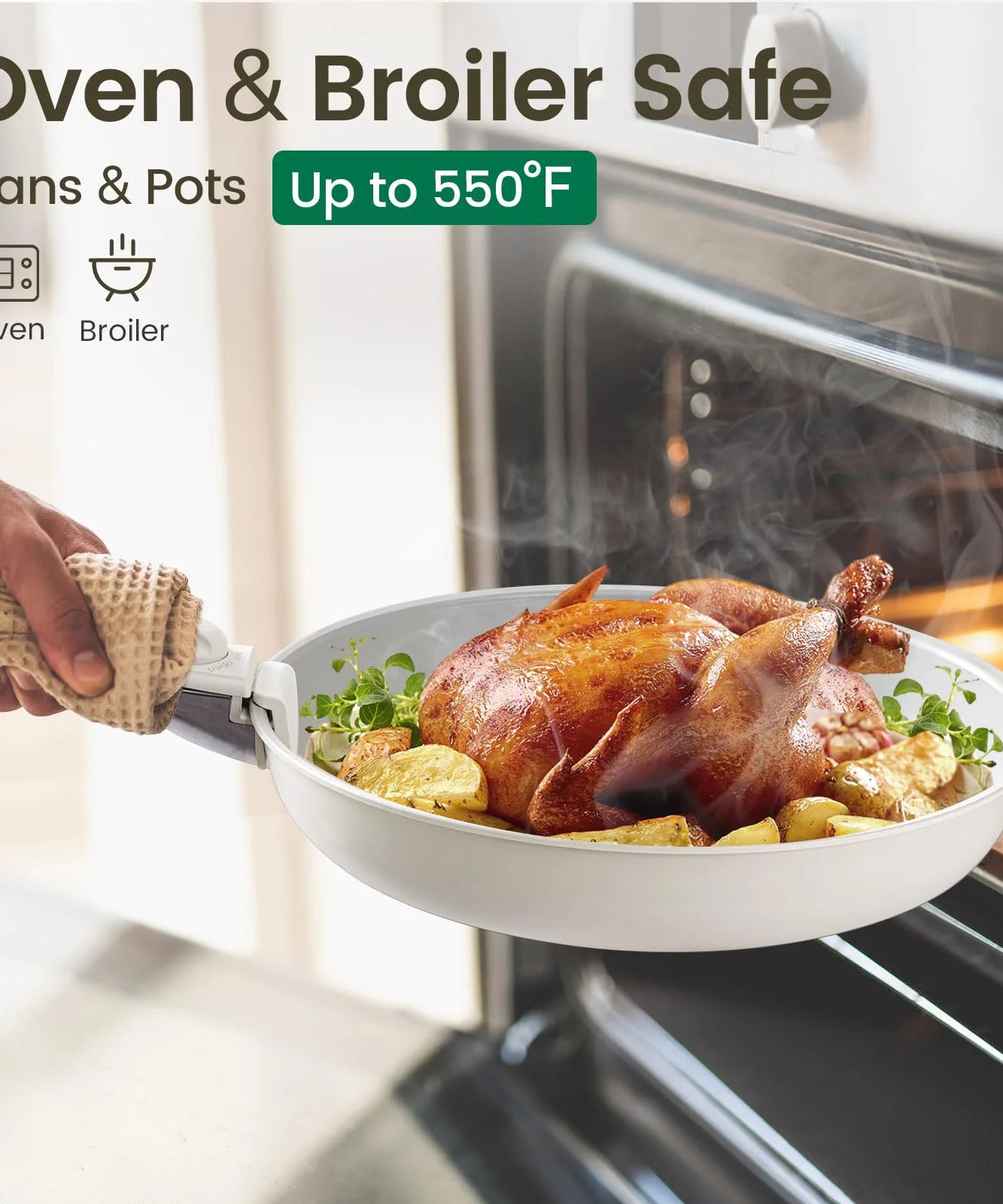 Pots and Pans Set, Nonstick Cookware Set Detachable Handle, Induction Kitchen Cookware Sets , RV Cookware Set, Oven Safe