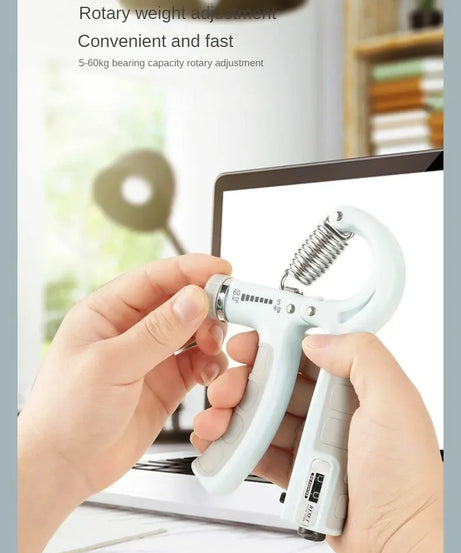 5-60Kg Adjustable Hand Grip Strengthener, Stainless Steel Spring Hand Exerciser For Muscle Building And Injury Recovery
