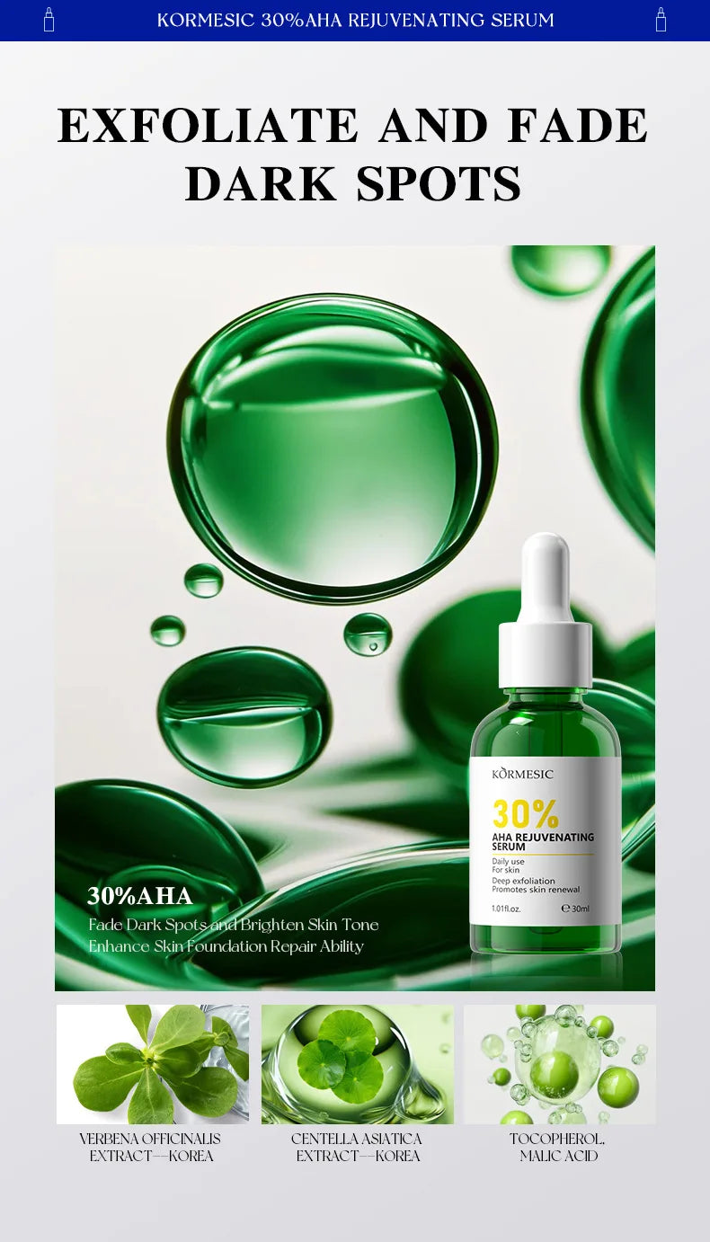 AHA Rejuvenation Niacinamide Brightening Face Serum Hexapeptide Ceramide Panthenol  Essence Anti Wrinkle Nourishing Skin Care