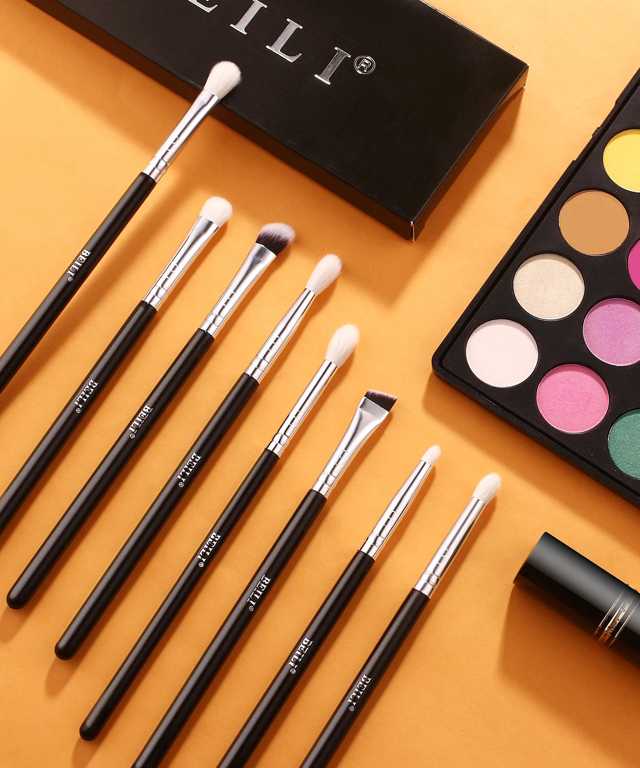 BEILI Professional 6/8pcs Classic Natural Eye Makeup Brushes Set Eyeshadow Eyebrow Blending Smokey Black Beauty Make up Brushes