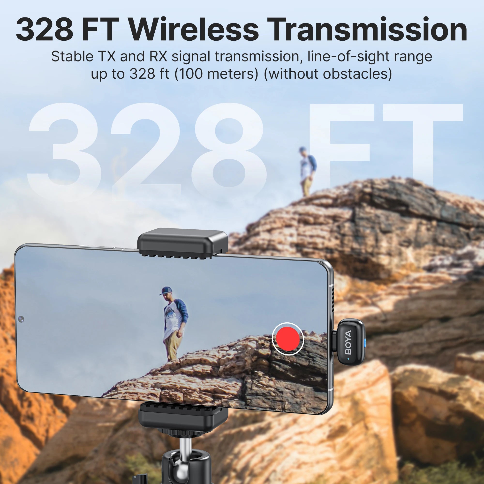 BOYA BOYA Mini Wireless Lavalier Microphone for iPhone 15/16 Series Android Type-C Smartphones Mirroless Cameras Video Recording