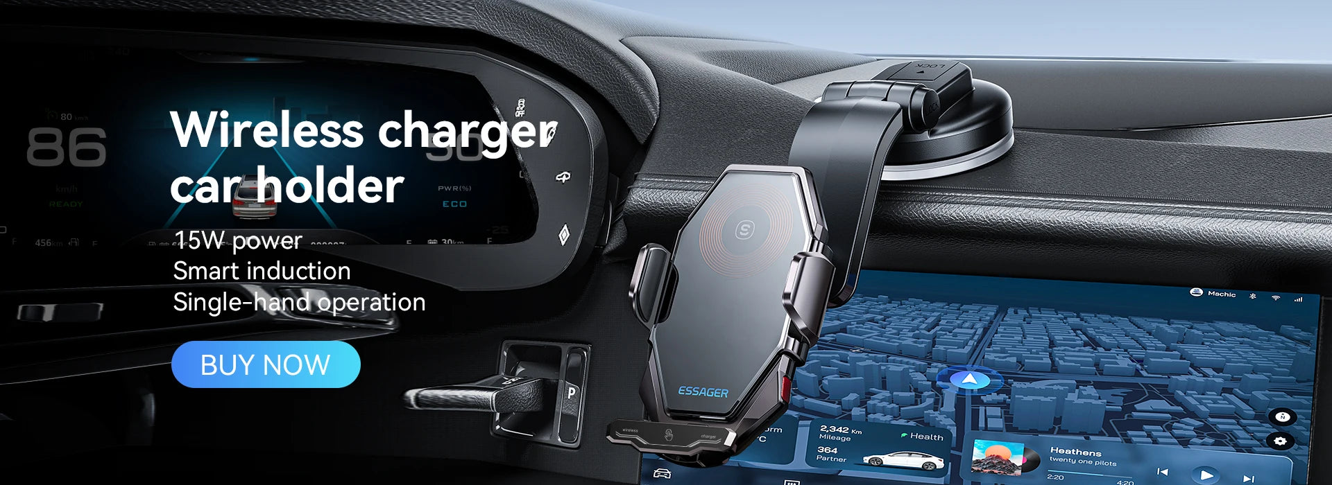 Essager Gravity Car Phone Holder Air Vent Clip Mount Stand GPS SmartPhone Support For iPhone 13 12 Pro Max Xiaomi Huawei Samsung