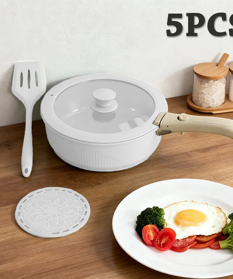 Pots and Pans Set, Nonstick Cookware Set Detachable Handle, Induction Kitchen Cookware Sets , RV Cookware Set, Oven Safe