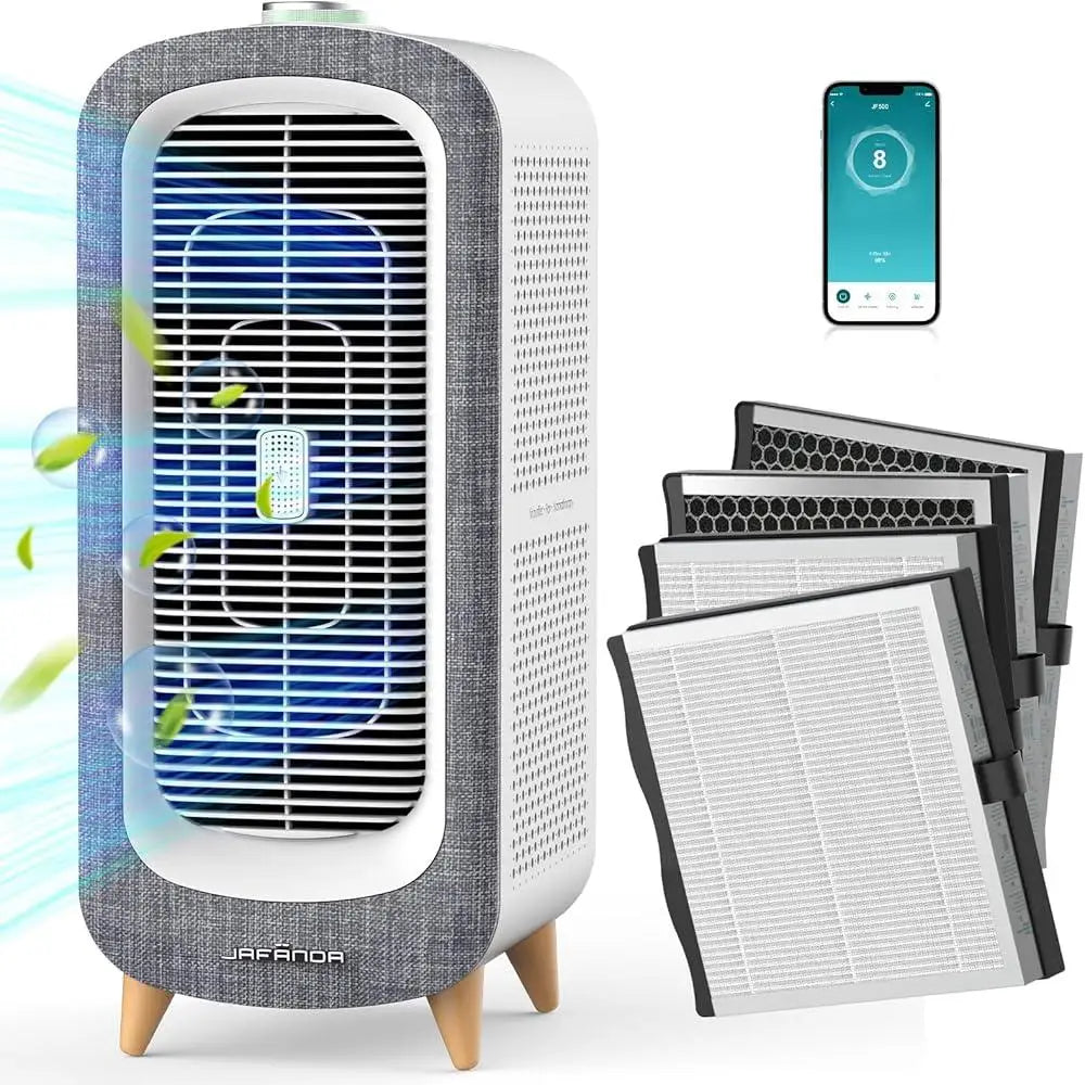 Air Purifier Large Room 2105ft² True HEPA 13 Filter Activated Carbon Quiet Odor Eliminator Allergens Removal Air Quality Monitor