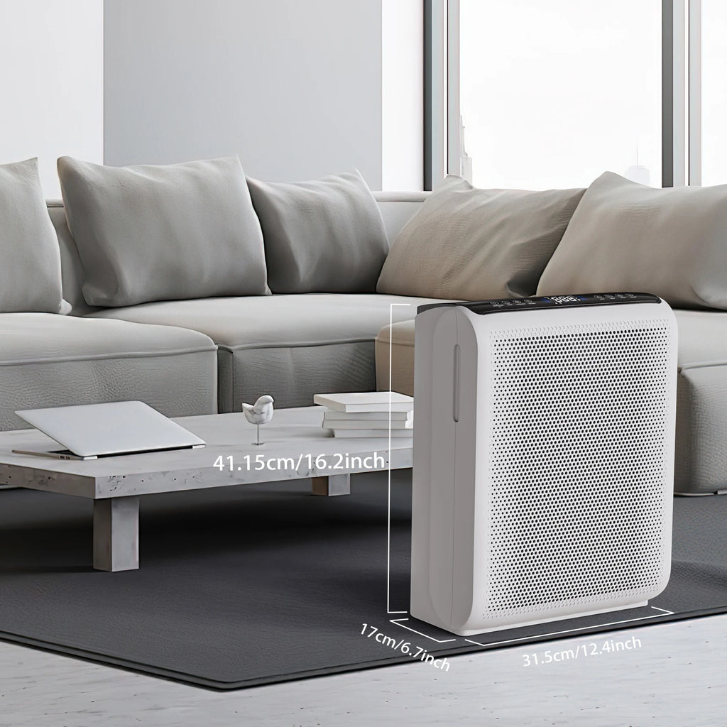 AROEVE Air Purifier 1504 Sq.Ft Touch Control Smart Timer 3 Speed , Washable Filters, for Pet Dander, Pollen, Smoke Bedroom, MK07