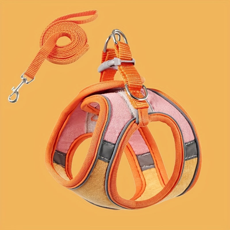 Escape-Proof Cat Harness Vest: Adjustable, Anti-Leak Walking Leash For Your Furry Friend!