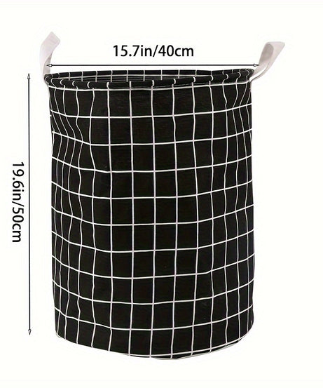 1pc Round Dirty Clothes Basket, Laundry Basket, Portable Dirty Clothes Hamper, laundry hhamper, storage bucket