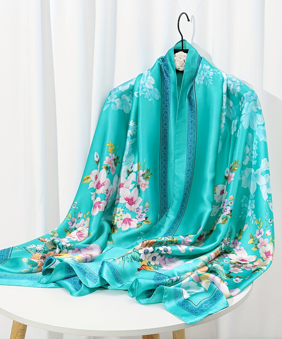35.4"×70.9" Elegant Landscape Print Scarf Shawl - Windproof, Trendy, and Versatile Outdoor Wrap for Women - Stylish Hijab, Perfect for Any Occasion