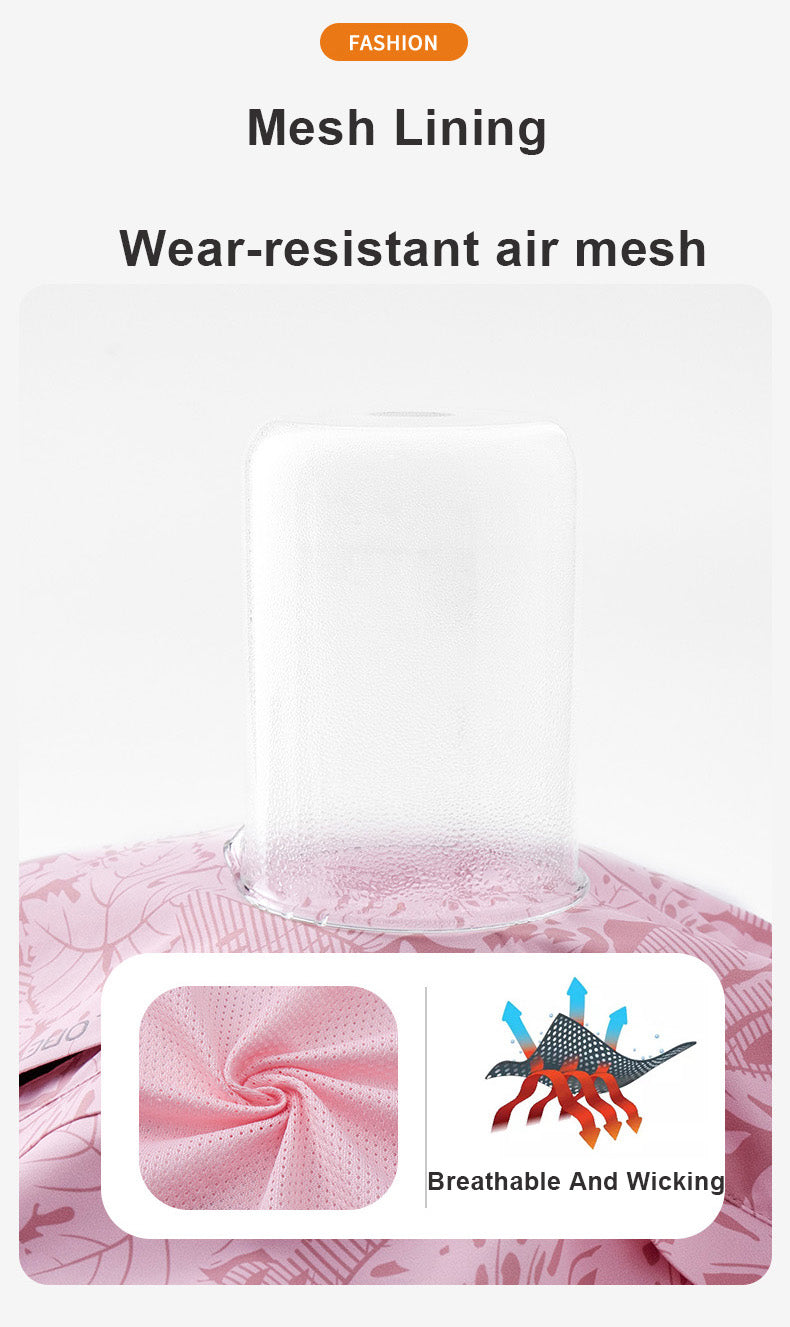 Women'S Windproof Jacket with Full-Zip Front - Lightweight Outdoor Coat, Stand Collar, Non-Stretch Fabric for Hiking, Camping, Travel - Bright Pink Windproof Shell (Spring/Fall/Summer) - Easy-Care Design, Hiking Gear, Camping