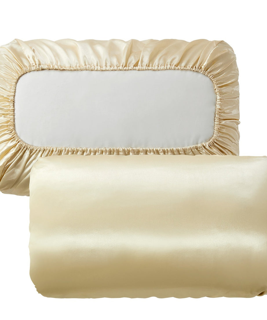 2pcs Soft And Breathable Satin Pillowcase With Elastic Cord - Perfect For A Comfortable Sleep In Your Bedroom