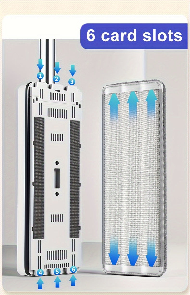 7-fold Scraper Cleaner: Home Cleaning Tool with 7-fold Scraper and Water Tank - Suitable for Kitchen, Bathroom, Living Room, Bedroom - No Electricity Required