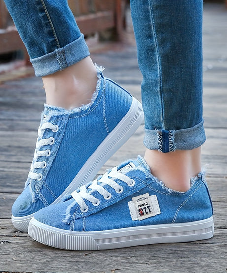 [Casual Canvas Shoes] White Women's Casual Round Toe Solid Color Canvas Shoes | Flat Bottom, PVC Sole, Fabric Upper And Insole, Hand Wash, No Dry Clean, Spring, Autumn, All Season 2022