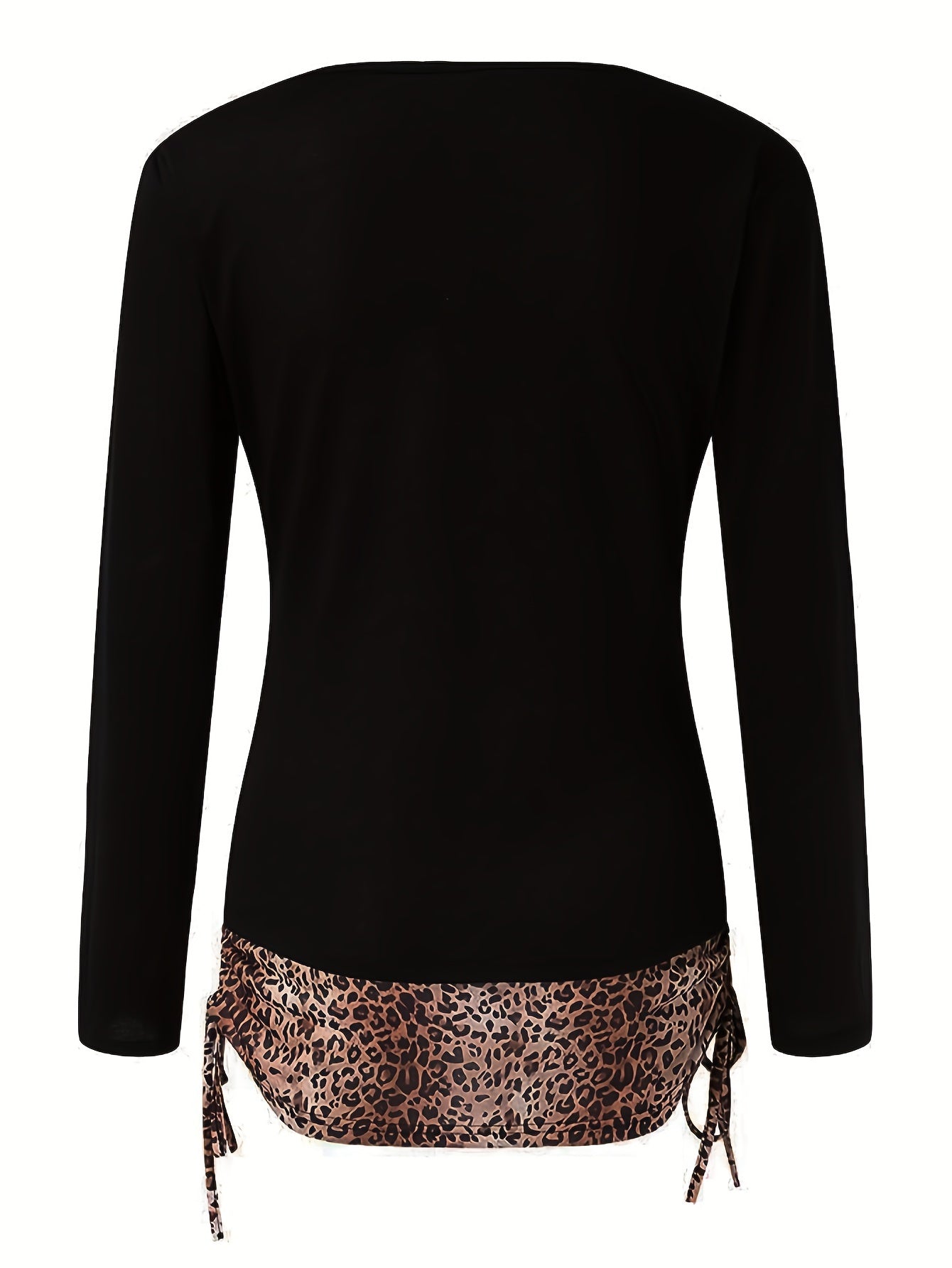 2022 New Women's Printed Faux Two-Piece Long Sleeve T-Shirt for Autumn/Winter Cross-Border Selling