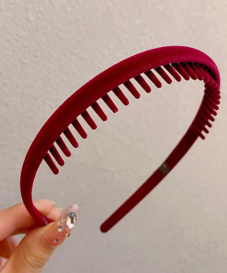 Hair Clip Frosted Color Headband Women's Non-slip Band Teeth Simple Pressure Headband Face Headband Hair Accessories