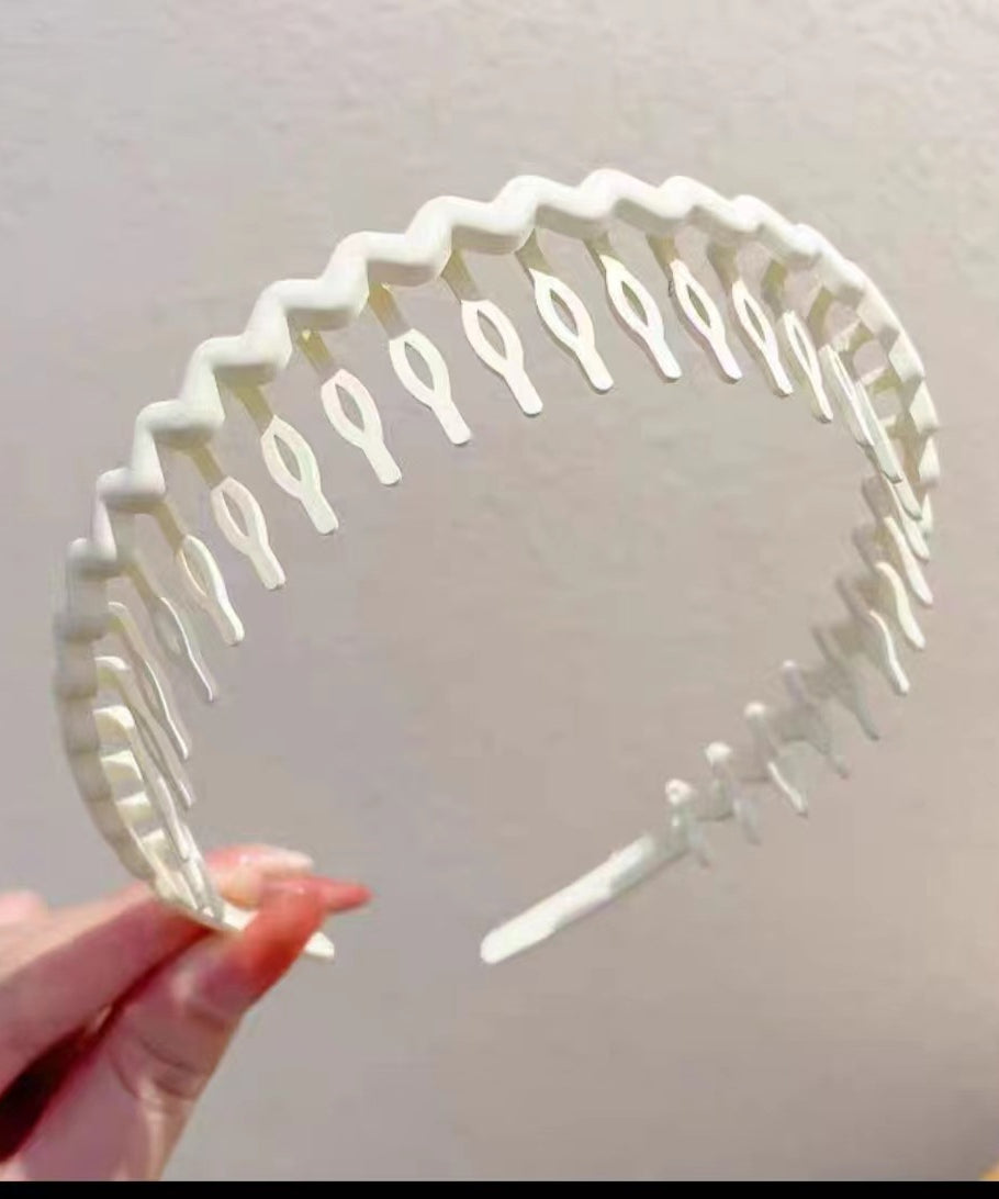 Hair Clip Frosted Color Headband Women's Non-slip Band Teeth Simple Pressure Headband Face Headband Hair Accessories