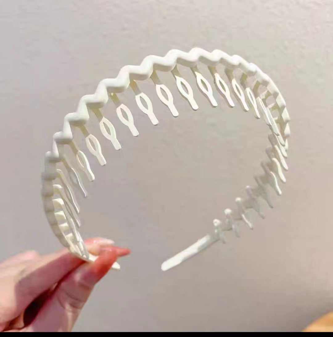 Hair Clip Frosted Color Headband Women's Non-slip Band Teeth Simple Pressure Headband Face Headband Hair Accessories