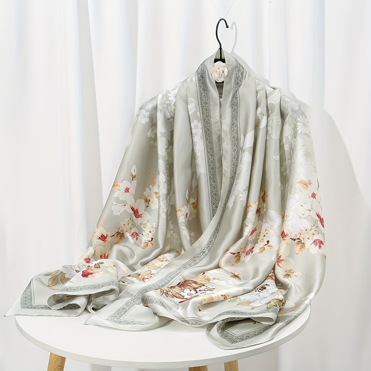 35.4"×70.9" Elegant Landscape Print Scarf Shawl - Windproof, Trendy, and Versatile Outdoor Wrap for Women - Stylish Hijab, Perfect for Any Occasion