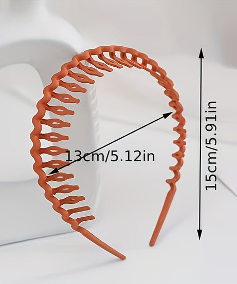 Hair Clip Frosted Color Headband Women's Non-slip Band Teeth Simple Pressure Headband Face Headband Hair Accessories