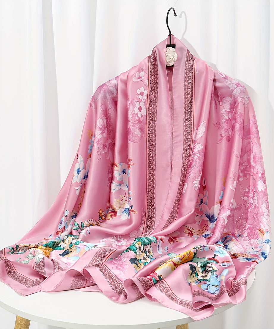 35.4"×70.9" Elegant Landscape Print Scarf Shawl - Windproof, Trendy, and Versatile Outdoor Wrap for Women - Stylish Hijab, Perfect for Any Occasion