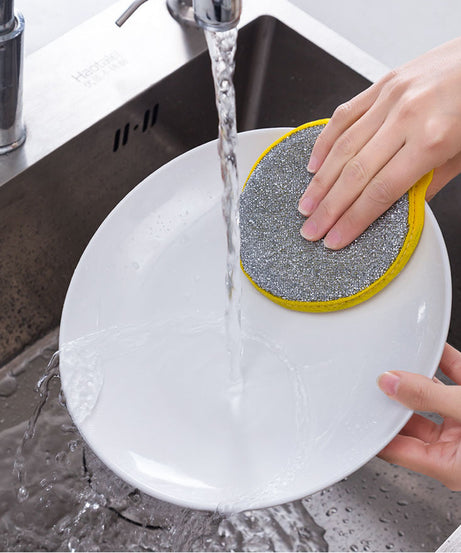 5/10pcs, Double Side Dishwashing Sponge Pan Pot Dish Wash Sponges Household Cleaning Tools Kitchen Tableware Dish Washing Brush