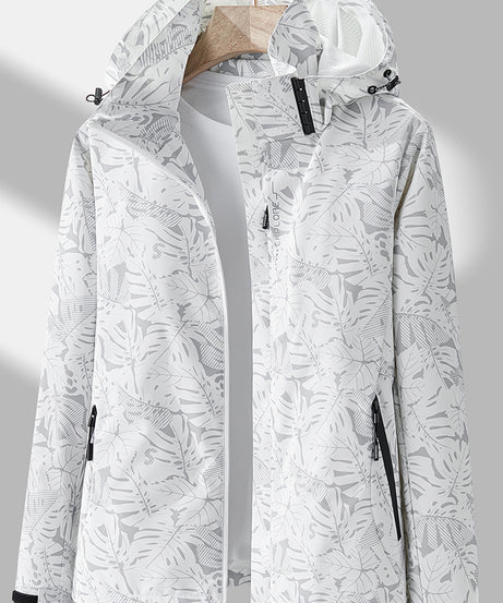 Women'S Windproof Jacket with Full-Zip Front - Lightweight Outdoor Coat, Stand Collar, Non-Stretch Fabric for Hiking, Camping, Travel - Bright Pink Windproof Shell (Spring/Fall/Summer) - Easy-Care Design, Hiking Gear, Camping