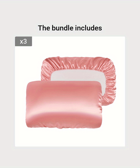 2pcs Soft And Breathable Satin Pillowcase With Elastic Cord - Perfect For A Comfortable Sleep In Your Bedroom