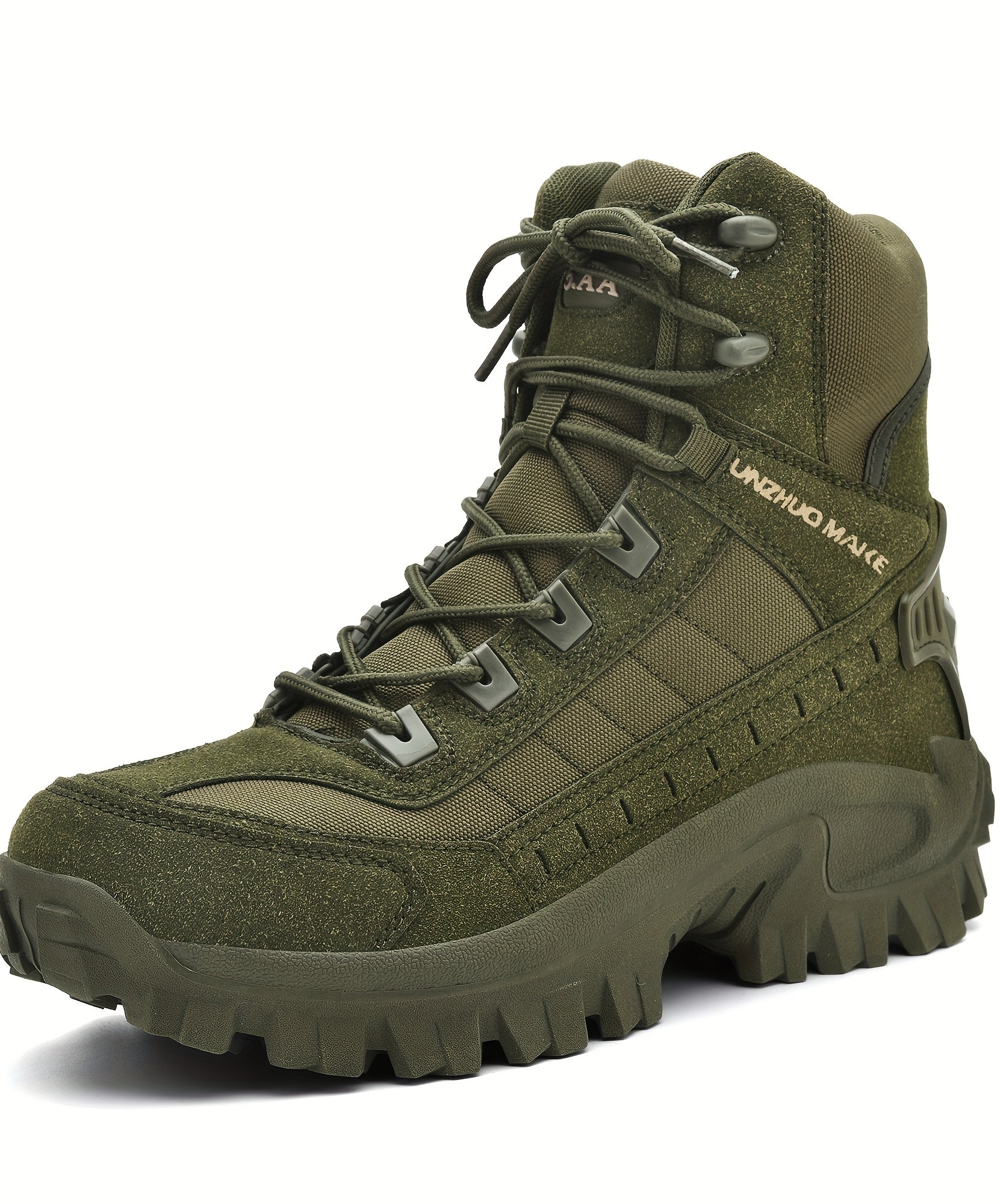 Men's High Top Hiking Boots, Shock-absorbing Non-slip Desert Boot, Winter Outdoor Camping Trekking Shoes