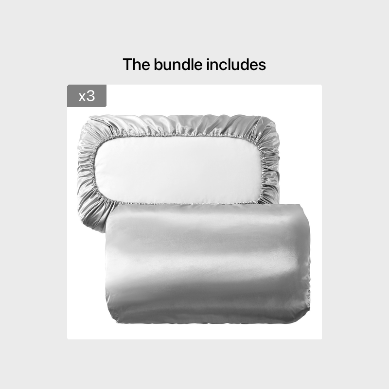 2pcs Soft And Breathable Satin Pillowcase With Elastic Cord - Perfect For A Comfortable Sleep In Your Bedroom