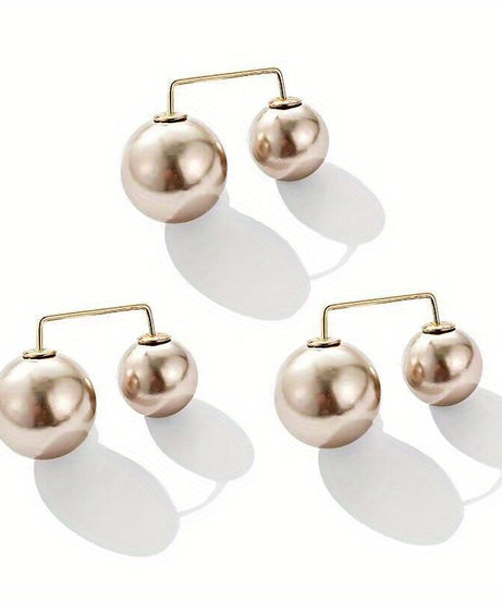 1/3pcs Waist Brooch Tightening Waistband Faux Pearl Pin Buckles Clothes Skirt Waist Pin Pants Buckle Brooches