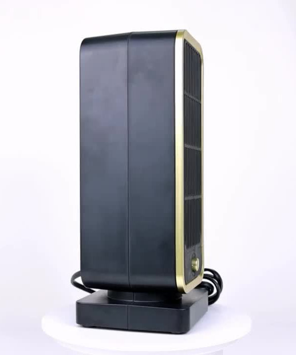 Quiet 500W Ceramic Electric Space Heater, Square Shape, 110-130V US Plug, No Energy Efficiency Rating, Tip-over Protection, Portable Heating Equipment for Bedroom, Living Room, Office