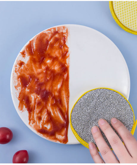 5/10pcs, Double Side Dishwashing Sponge Pan Pot Dish Wash Sponges Household Cleaning Tools Kitchen Tableware Dish Washing Brush