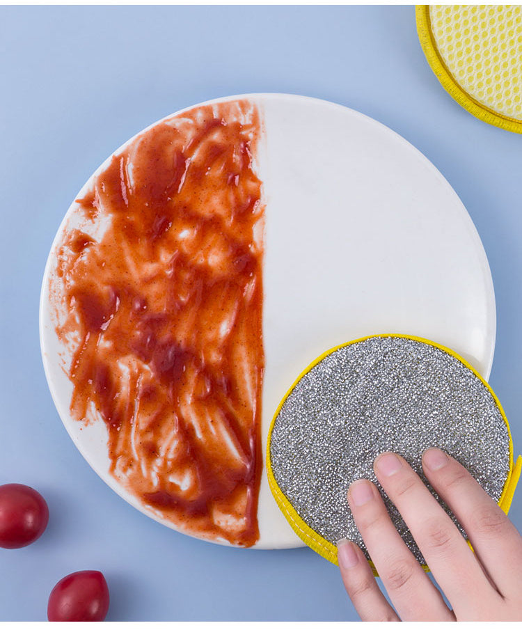 5/10pcs, Double Side Dishwashing Sponge Pan Pot Dish Wash Sponges Household Cleaning Tools Kitchen Tableware Dish Washing Brush