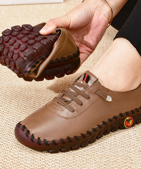 Women's / Round-Toe Flat Shoes with Spoils Accent - Casual Comfortable All-Season Sneakers, PVC Sole & Soft, Breathable for Square Dance, Casual Attire -  Upper (North America/Europe Style)