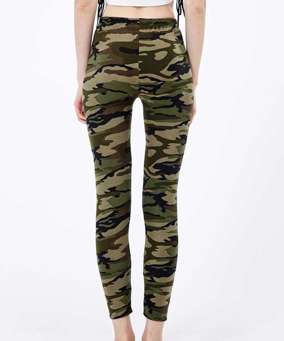 [Floral Leggings] High Waist Floral Printed Women's Leggings | Casual Sweatpants Pants