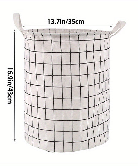 1pc Round Dirty Clothes Basket, Laundry Basket, Portable Dirty Clothes Hamper, laundry hhamper, storage bucket