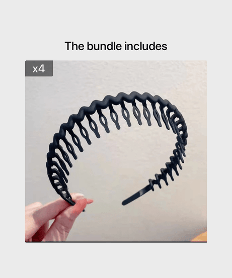 Hair Clip Frosted Color Headband Women's Non-slip Band Teeth Simple Pressure Headband Face Headband Hair Accessories