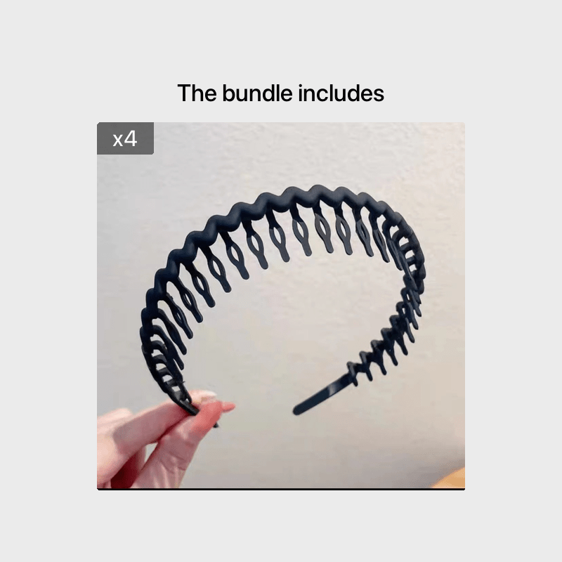 Hair Clip Frosted Color Headband Women's Non-slip Band Teeth Simple Pressure Headband Face Headband Hair Accessories