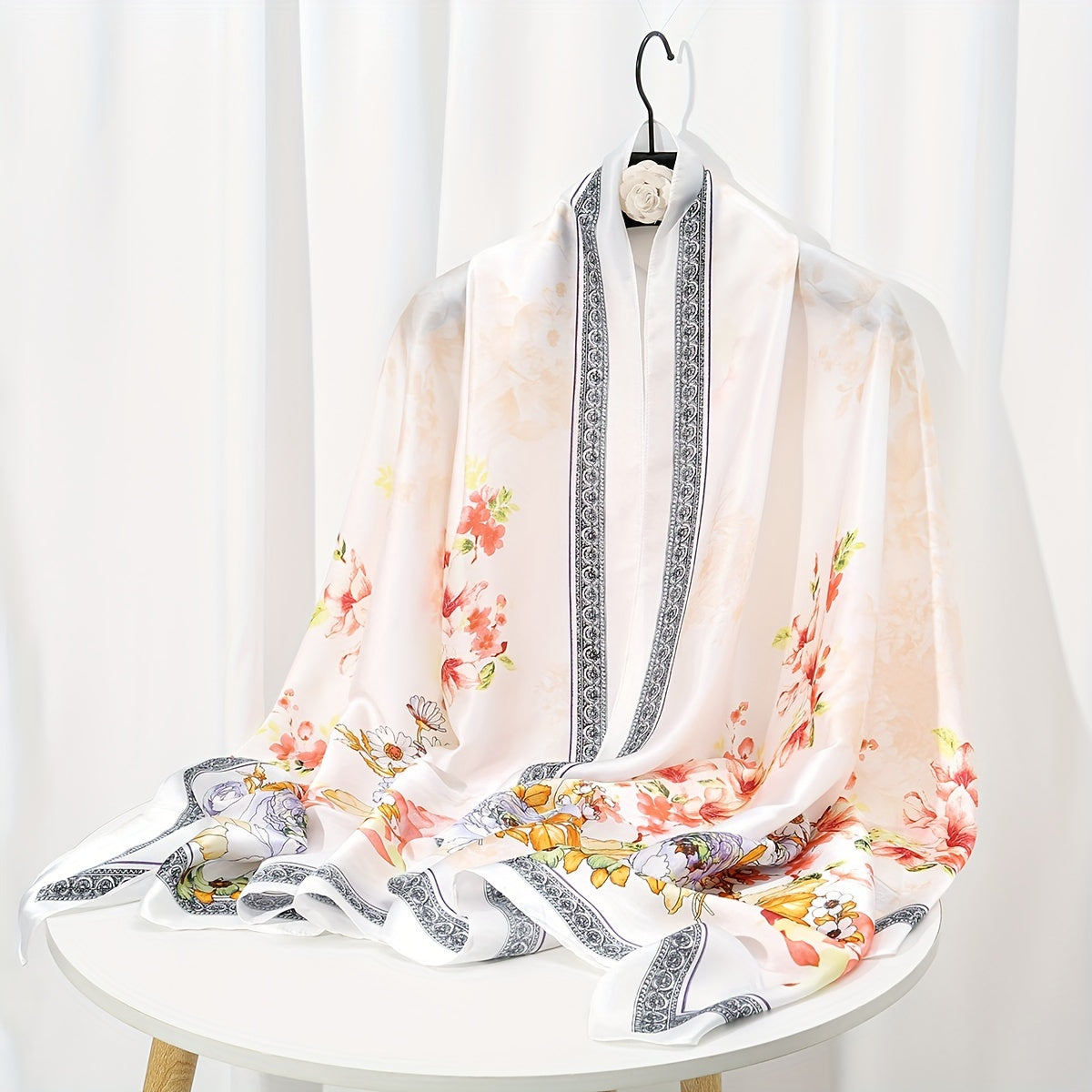 35.4"×70.9" Elegant Landscape Print Scarf Shawl - Windproof, Trendy, and Versatile Outdoor Wrap for Women - Stylish Hijab, Perfect for Any Occasion